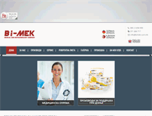 Tablet Screenshot of bimek.com.mk